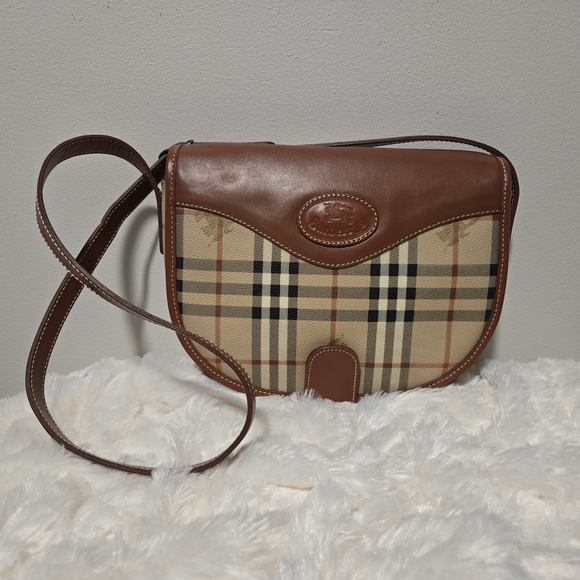 Burberry Handbags - Burberry Haymarket Check Crossbody Bag